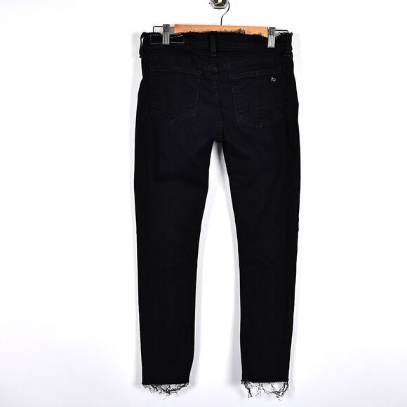 Rag & Bone Jeans Women’s Capri Cropped Skinny Size 26 Raw/Frayed Waist + Hem - Picture 2 of 12